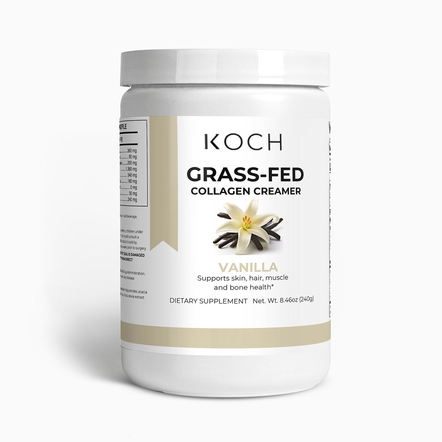 Koch™ Grass-Fed Collagen Creamer (Vanilla)