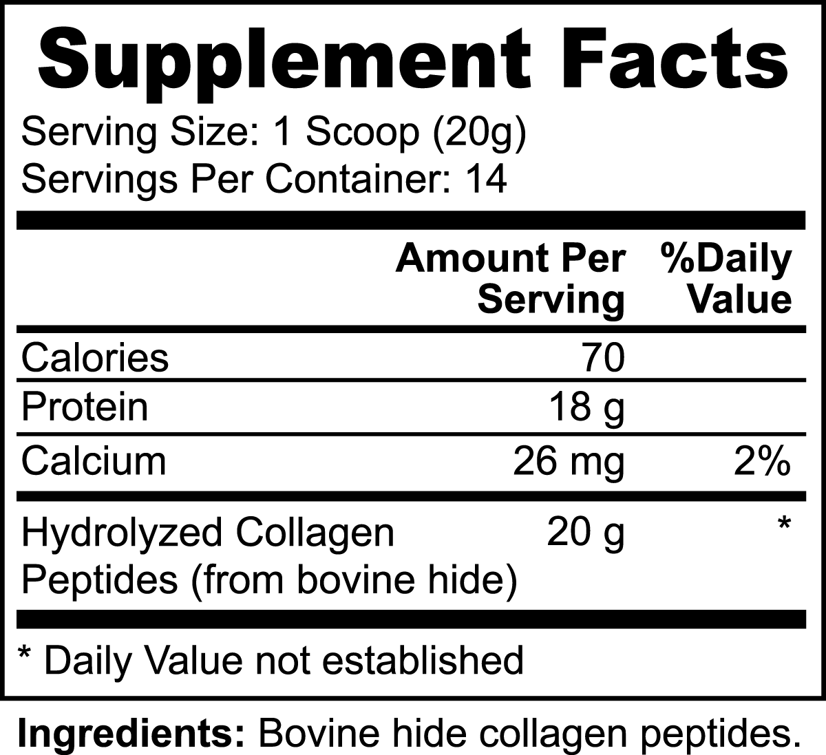 Koch™ Grass-Fed Hydrolyzed Collagen Peptides