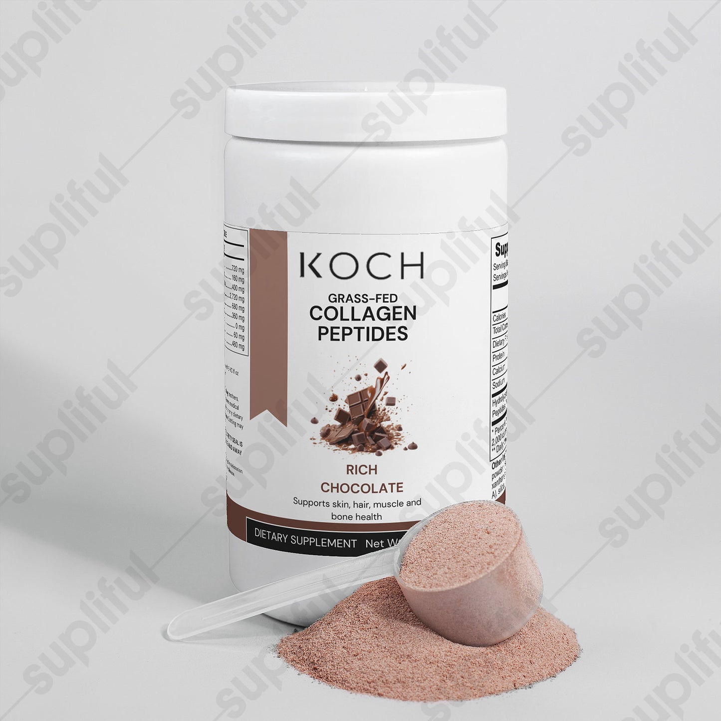 Koch™ Grass-Fed Collagen Peptides Powder (Chocolate)