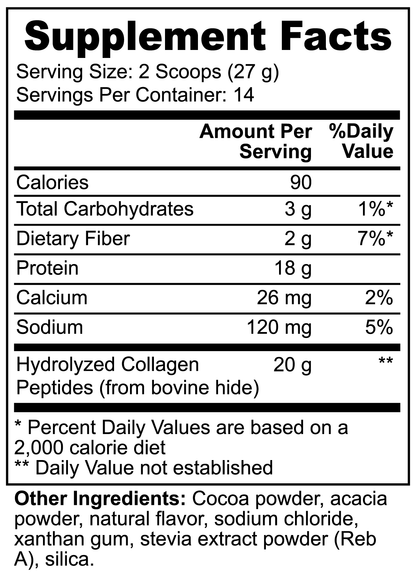 Koch™ Grass-Fed Collagen Peptides Powder (Chocolate)
